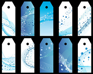 Image showing water bookmarks set