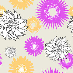 Image showing seamless floral pattern