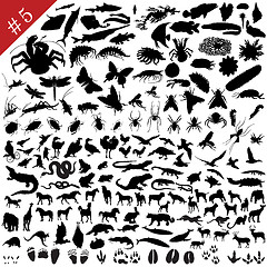 Image showing # 5 set of animal silhouettes