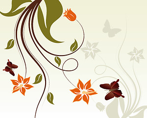 Image showing floral background