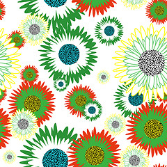 Image showing seamless floral pattern