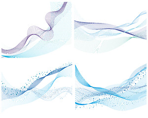 Image showing set of water backgrounds