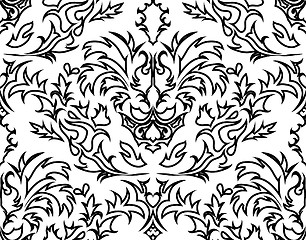 Image showing seamless damask pattern