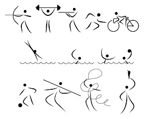 Image showing sport icon set