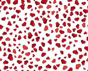 Image showing seamless hearts background