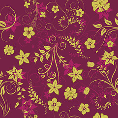 Image showing seamless floral pattern