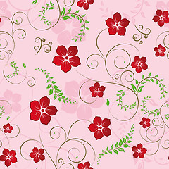 Image showing seamless floral pattern