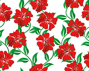 Image showing seamless floral pattern