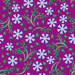 Image showing seamless floral pattern