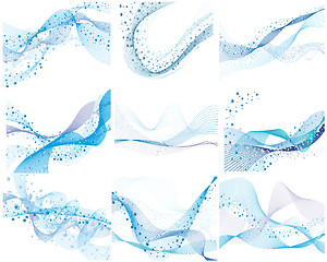 Image showing set of water backgrounds