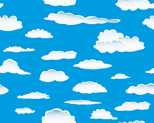 Image showing seamless cloud background