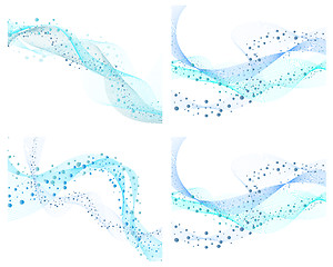 Image showing set of water backgrounds