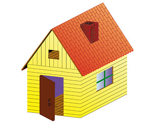 Image showing Vector rural house