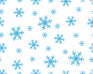 Image showing seamless snowflakes background