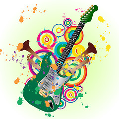 Image showing grunge guitar