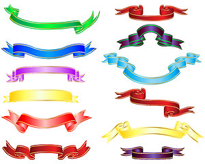 Image showing multicolor ribbons