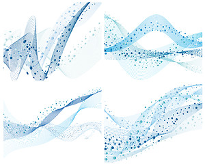 Image showing set of water backgrounds