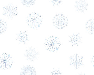 Image showing seamless snowflakes background