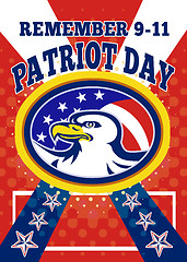 Image showing American Eagle Patriot Day 911  Poster Greeting Card