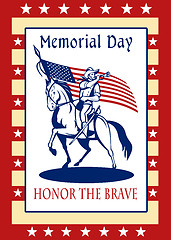 Image showing American Patriot Memorial Day Poster Greeting Card