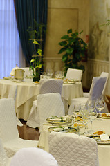 Image showing Wedding table setting