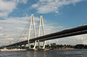 Image showing cable-stayed bridge