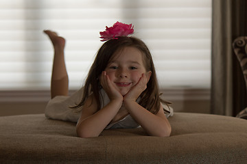 Image showing Playful, happy child posing.