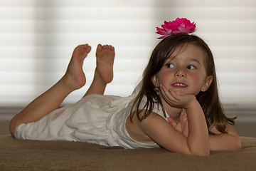 Image showing Beautiful, happy child posing