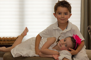 Image showing Beautiful, happy children posing