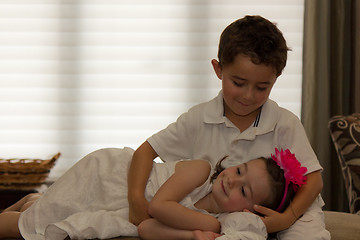 Image showing Beautiful, happy children posing