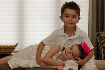 Image showing Beautiful, happy children posing