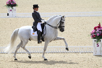 Image showing Spanish dressage rider