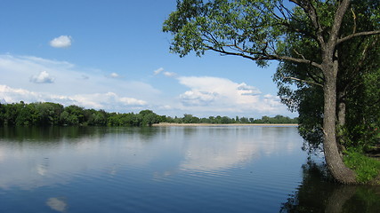 Image showing the beautiful summer landscape with river