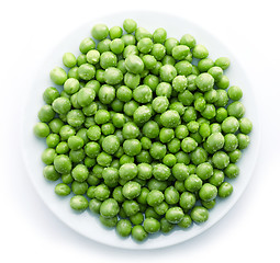 Image showing green peas