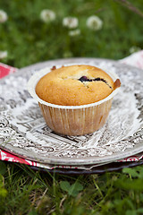 Image showing Blueberry muffin