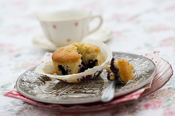 Image showing Blueberry muffin