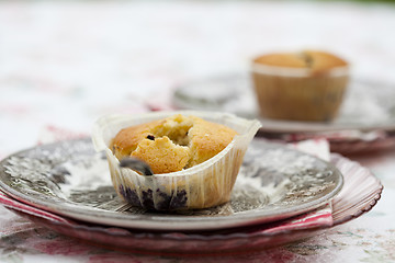 Image showing Blueberry muffins