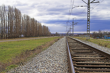 Image showing Railroad Embankment
