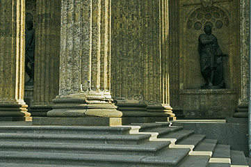 Image showing Columns and Sculptures