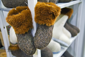 Image showing felted shoes