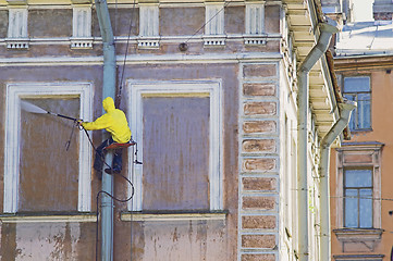 Image showing Cleaning service worker