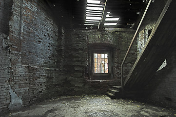 Image showing Abandoned store house