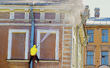 Image showing Cleaning service worker