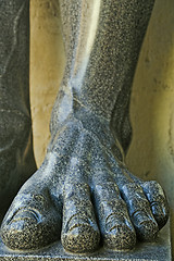 Image showing Leg of Granite Sculpture 