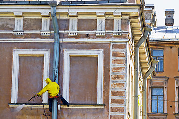 Image showing Cleaning service worker