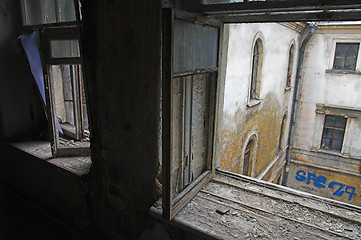 Image showing window in abandoned house