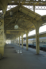 Image showing Railroad station platform