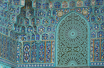 Image showing Fragment of a tiled wall
