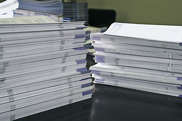 Image showing handout papers