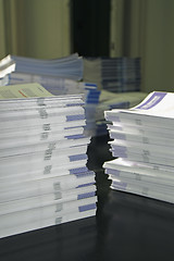 Image showing Piles of Handout Pamphlets